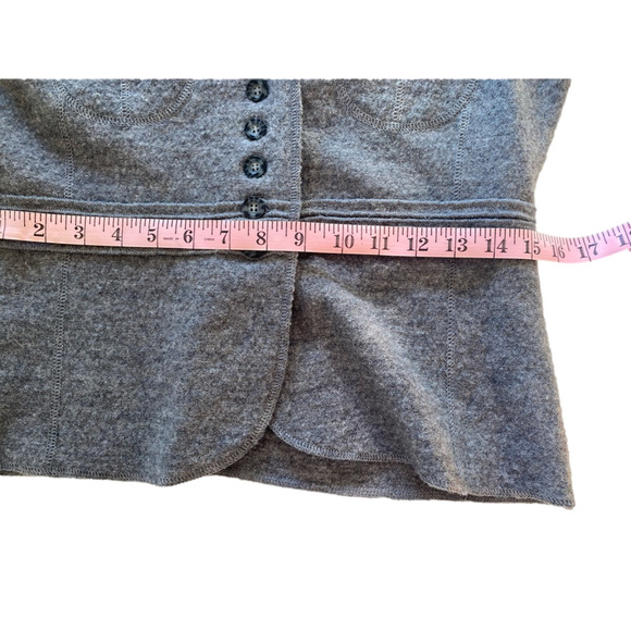 Woolen gray blazer women's jacket MEXX medium 💯 wool - Picture 2 of 14